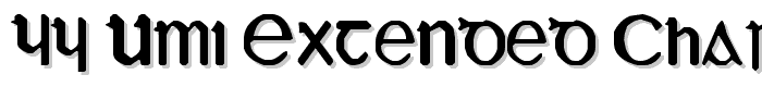 YY UMI Extended Characters font